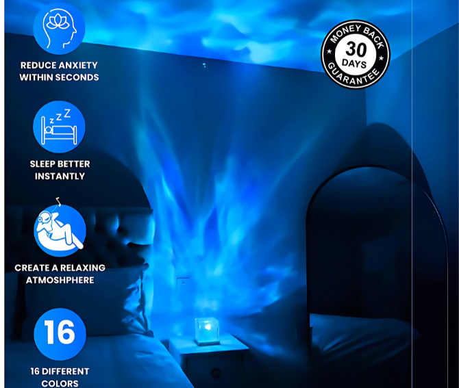 16-Color Ocean Waves Projector Lamp - 50% OFF SALE Today Only